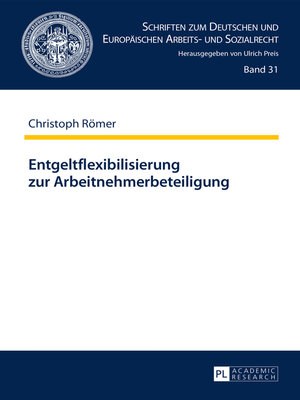 cover image of Entgeltflexibilisierung zur Arbeitnehmerbeteiligung